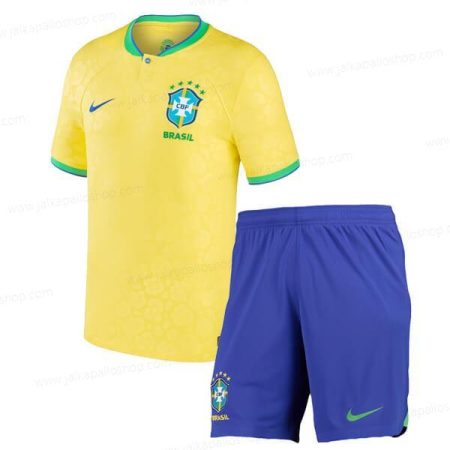 Jalkapallopaita Brasilia Kotipaita Lapsille jalkapallo pakkaus 2022