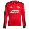 Jalkapallopaita Manchester United Kotipaita Long Sleeve Jalkapallo pelipaidat 23/24