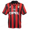 Jalkapallopaita Retro AC Milan Kotipaita Jalkapallo pelipaidat 96/97