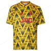 Jalkapallopaita Retro Arsenal Bruised Banana Vieraspaita Jalkapallo pelipaidat 91/93