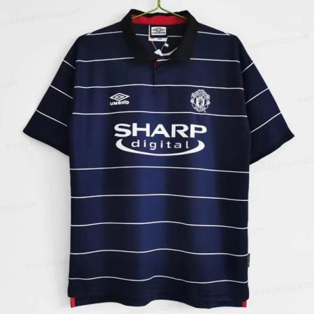 Jalkapallopaita Retro Manchester United Vieraspaita Jalkapallo pelipaidat 99/00