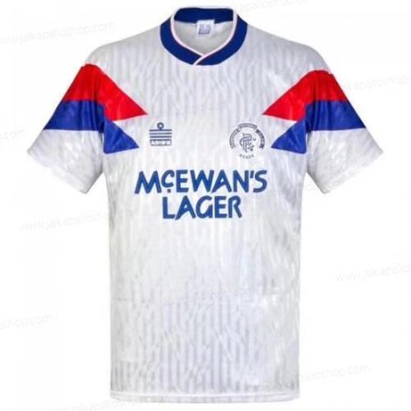 Jalkapallopaita Retro Rangers Vieraspaita Jalkapallo pelipaidat 90/91